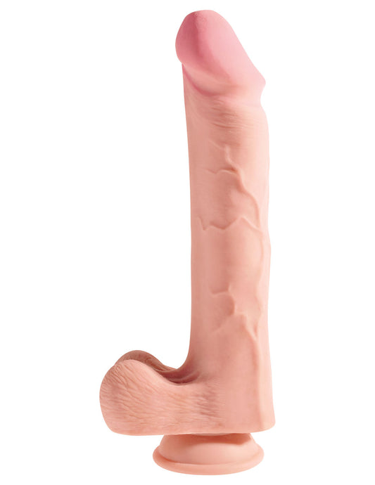 King Cock Plus Triple Density 12 Inch Cock With Balls - Flesh PD5723-21 King Cock Plus Triple Density 12 Inch Cock With Balls - Flesh PD5723-21
