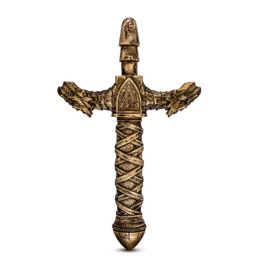 The Realm - Drago - Lock on Dragon Sword Handle - Bronze BL-49110 The Realm - Drago - Lock on Dragon Sword Handle - Bronze BL-49110