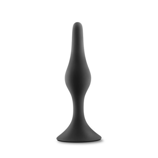 Anal Adventures Platinum - Silicone Beginner Plug  - Small - Black BL-21615 Anal Adventures Platinum - Silicone Beginner Plug  - Small - Black BL-21615