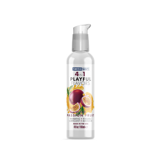 Swiss Navy 4-in-1 Playful Flavors - Wild Passion  Fruit - 4 Fl. Oz. MD-SN4N1FWPF4 Swiss Navy 4-in-1 Playful Flavors - Wild Passion  Fruit - 4 Fl. Oz. MD-SN4N1FWPF4
