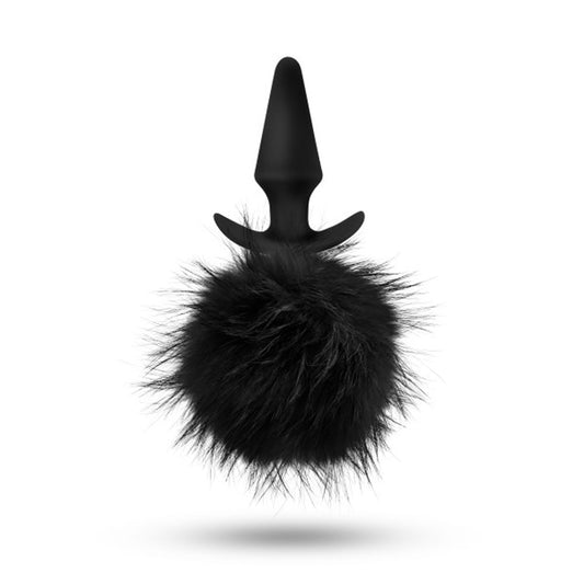 Anal Adventures - Platinum - Rabbit Tail  Plug -  Black BL-59225 Anal Adventures - Platinum - Rabbit Tail  Plug -  Black BL-59225
