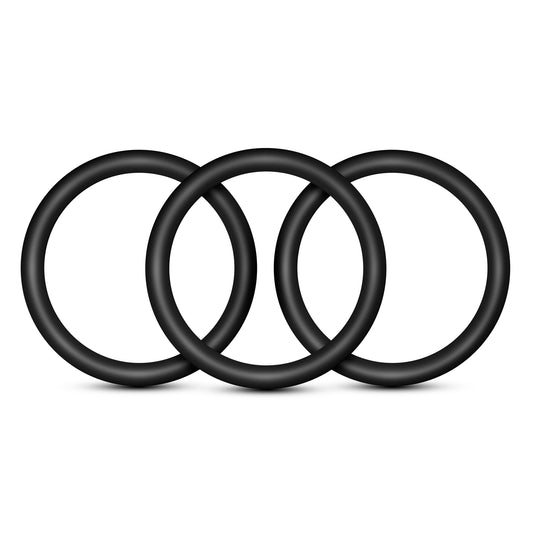 Performance - Vs3 Pure Premium Silicone  Cockrings - Large - Black BL-72815 Performance - Vs3 Pure Premium Silicone  Cockrings - Large - Black BL-72815