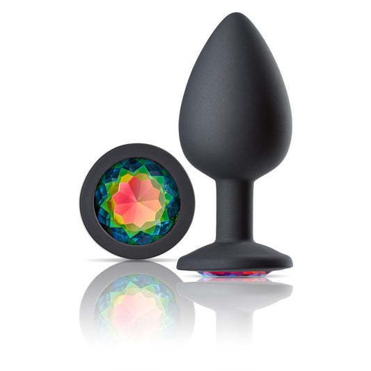 Cloud 9 Novelties Gems Jeweled Silicone Anal Plug  - Large WTC305 Cloud 9 Novelties Gems Jeweled Silicone Anal Plug  - Large WTC305