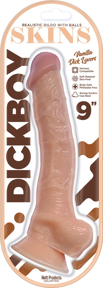 Dickboy - Skins - Dildo With Balls - 9 Inch -  Vanilla Dick Lovers HP3363 Dickboy - Skins - Dildo With Balls - 9 Inch -  Vanilla Dick Lovers HP3363