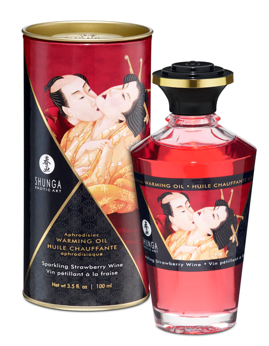 Aphrodisiac Warming Oil - Sparkling Strawberry  Wine SHU2208 Aphrodisiac Warming Oil - Sparkling Strawberry  Wine SHU2208