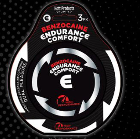 Endurance Comfort - Benzocaine Condoms - 3 Pk HTP3468 Endurance Comfort - Benzocaine Condoms - 3 Pk HTP3468