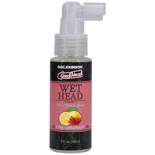 Goodhead - Wet Head - Dry Mouth Spray - Pink  Lemonade - 2 Fl. Oz. (59ml) DJ1361-20-BX Goodhead - Wet Head - Dry Mouth Spray - Pink  Lemonade - 2 Fl. Oz. (59ml) DJ1361-20-BX