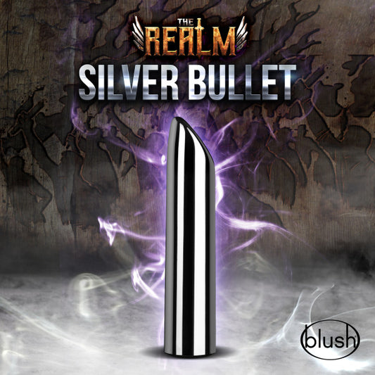The Realm - Sliver Rechargeable Bullet - Silver BL-27504 The Realm - Sliver Rechargeable Bullet - Silver BL-27504