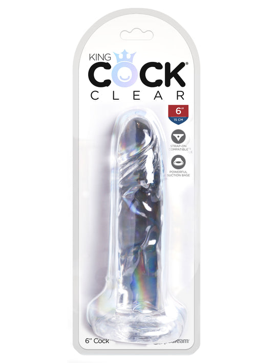King Cock Clear 6 Inch Cock PD5753-20 King Cock Clear 6 Inch Cock PD5753-20
