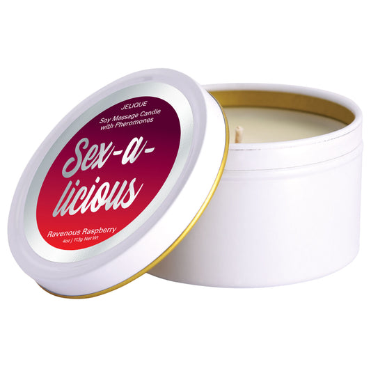 Mood Candle - Sex-a-Licious - Ravenous Raspberry - 4 Oz. Jar JEL4504-04 Mood Candle - Sex-a-Licious - Ravenous Raspberry - 4 Oz. Jar JEL4504-04