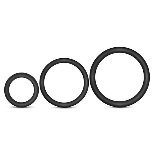Performance - Vs4 Pure Premium Silicone Cockring Set - Black BL-370815 Performance - Vs4 Pure Premium Silicone Cockring Set - Black BL-370815