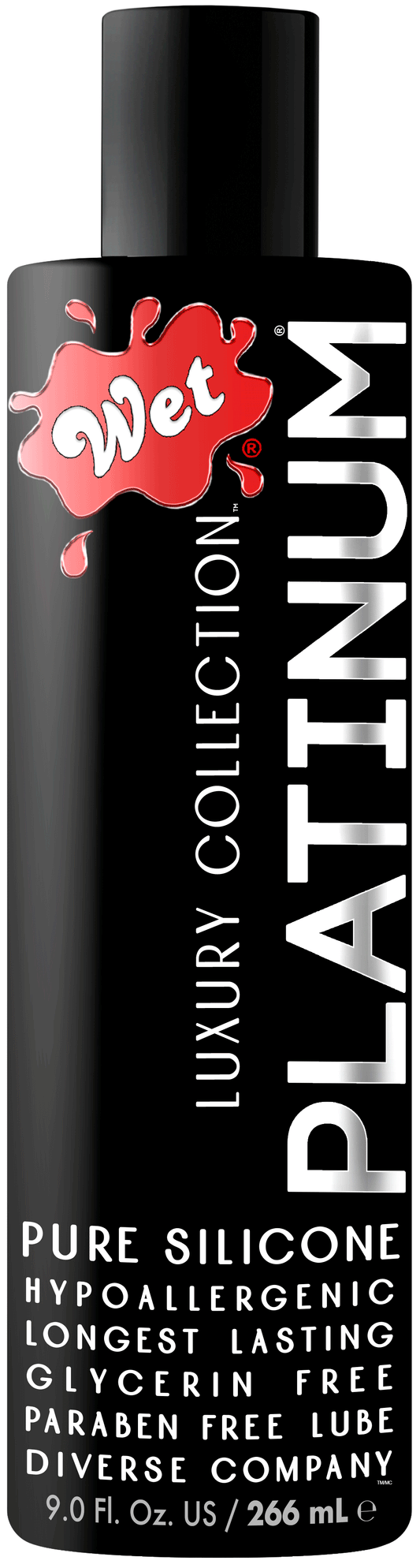 Wet Platinum Luxury Silicone Lubricant - 9 Fl. Oz. WT20702 Wet Platinum Luxury Silicone Lubricant - 9 Fl. Oz. WT20702