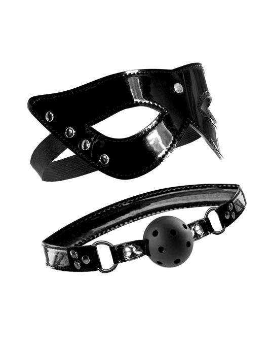 Fetish Fantasy Limited Edition Masquerade Mask and Ball Gag PD4447-23 Fetish Fantasy Limited Edition Masquerade Mask and Ball Gag PD4447-23