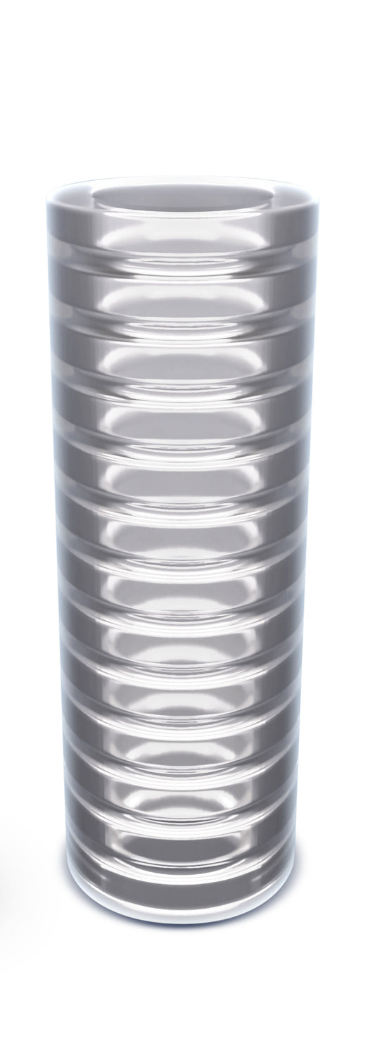 Rize - Ribz - Glow in the Dark Self - Lubricating  Stroker - Clear BL-06309 Rize - Ribz - Glow in the Dark Self - Lubricating  Stroker - Clear BL-06309