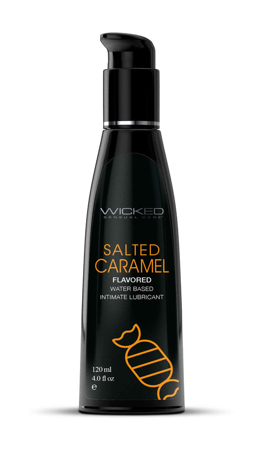 Aqua Salted Caramel Flavored Water Based Intimate  Lubricant - 4 Fl. Oz. WS-90324 Aqua Salted Caramel Flavored Water Based Intimate  Lubricant - 4 Fl. Oz. WS-90324