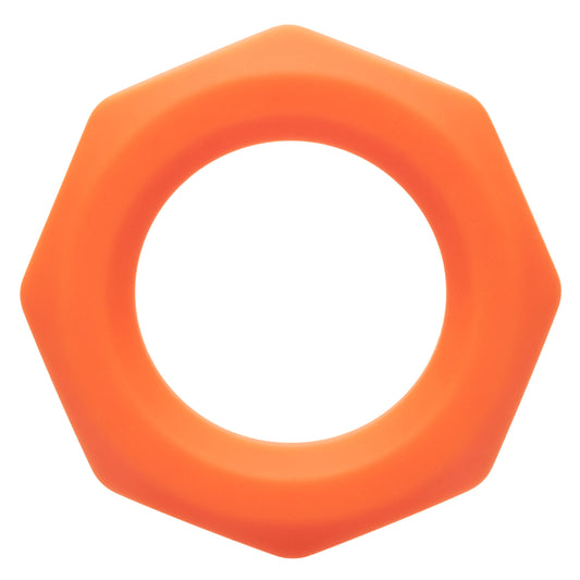 Alpha Liquid Silicone Sexagon Ring - Orange SE1492052 Alpha Liquid Silicone Sexagon Ring - Orange SE1492052