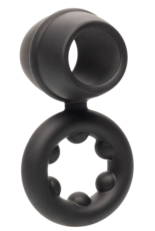 Alpha Liquid Silicone Dual Support Magnum Ring - Black SE1492502 Alpha Liquid Silicone Dual Support Magnum Ring - Black SE1492502