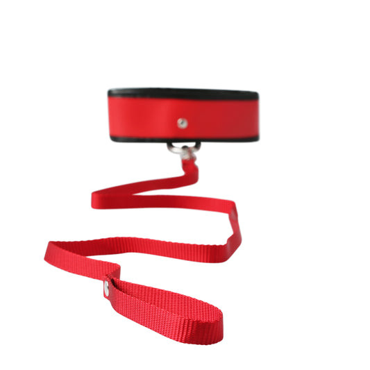 Sex and Mischief Leash and Collar - Red SS100-49 Sex and Mischief Leash and Collar - Red SS100-49