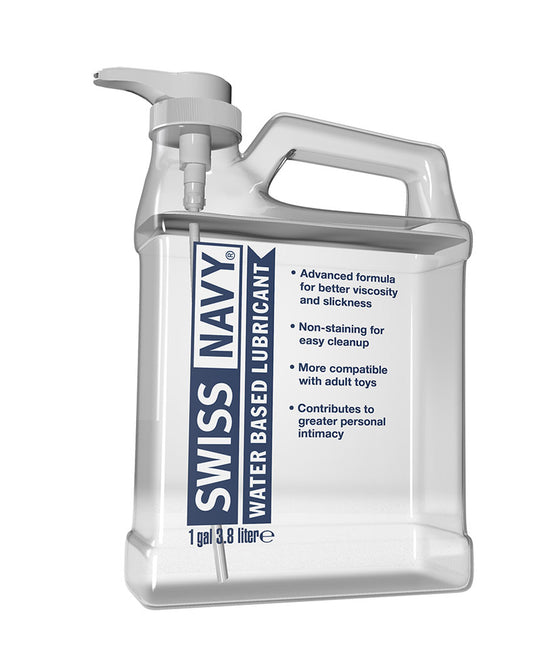 Swiss Navy Water-Based Lubricant 1 Gallon MD-SNWB1G Swiss Navy Water-Based Lubricant 1 Gallon MD-SNWB1G