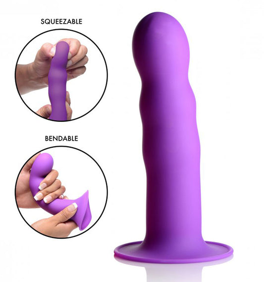Squeeze It Squeezable Wavy Dildo - Purple SQ-AG328-PUR Squeeze It Squeezable Wavy Dildo - Purple SQ-AG328-PUR