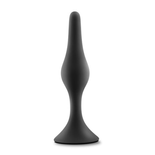 Anal Adventures Platinum - Silicone Beginner Plug  - Medium - Black BL-21625 Anal Adventures Platinum - Silicone Beginner Plug  - Medium - Black BL-21625