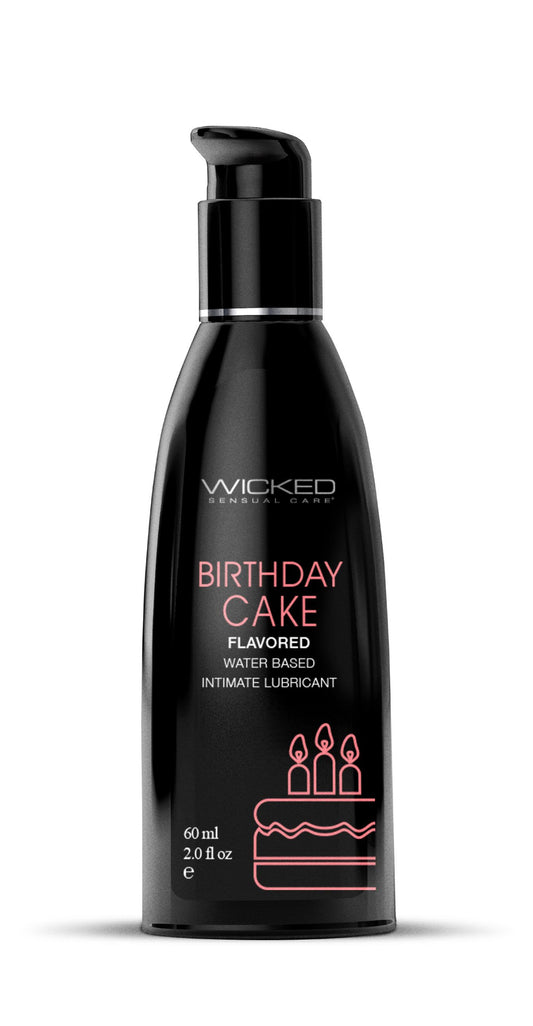 Aqua Birthday Cake Flavored Water Based Intimate  Lubricant - 2 Fl. Oz. WS-90442 Aqua Birthday Cake Flavored Water Based Intimate  Lubricant - 2 Fl. Oz. WS-90442