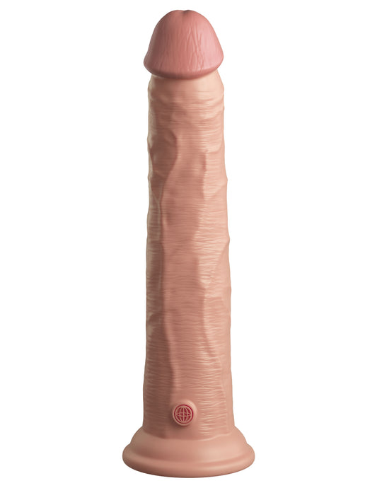 King Cock Elite 10 Inch Dual Density Silicone Cock - Light PD5774-21 King Cock Elite 10 Inch Dual Density Silicone Cock - Light PD5774-21
