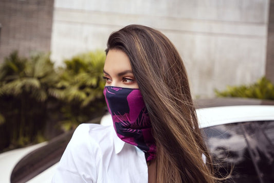 Face/ Neck Bandana - Floral Print - One Size GE-252-FL-OS Face/ Neck Bandana - Floral Print - One Size GE-252-FL-OS