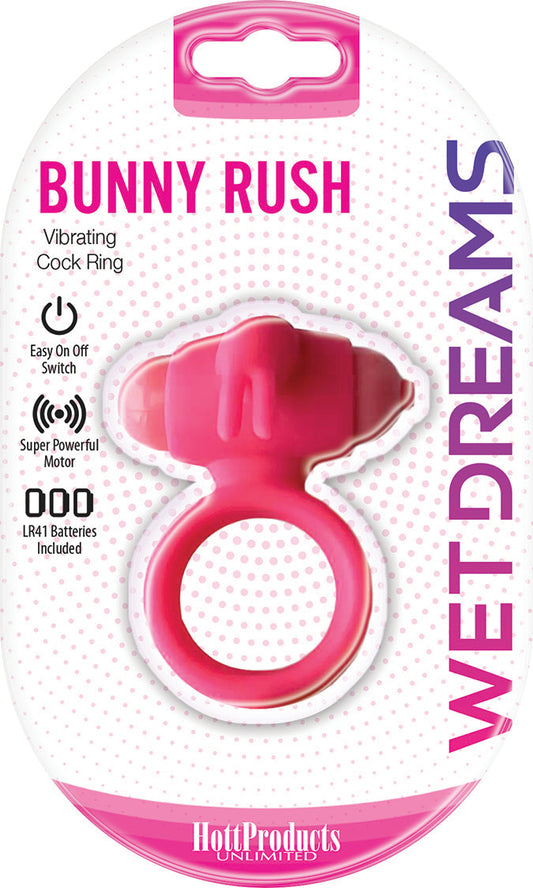 Wet Dreams - Bunny Buster Cock Ring With Turbo Bunny Motor - Pink HTP3268 Wet Dreams - Bunny Buster Cock Ring With Turbo Bunny Motor - Pink HTP3268