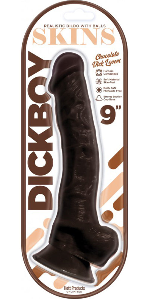 Dickboy - Skins - Dildo With Balls - 9 Inch -  Chocolate Dick Lovers HP3362 Dickboy - Skins - Dildo With Balls - 9 Inch -  Chocolate Dick Lovers HP3362