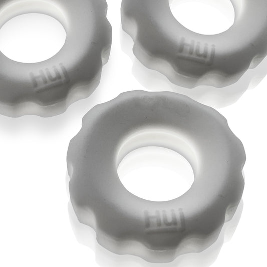 Super Huj - 3-Pack Cockrings - White Ice HUJ-137-WHTICE Super Huj - 3-Pack Cockrings - White Ice HUJ-137-WHTICE
