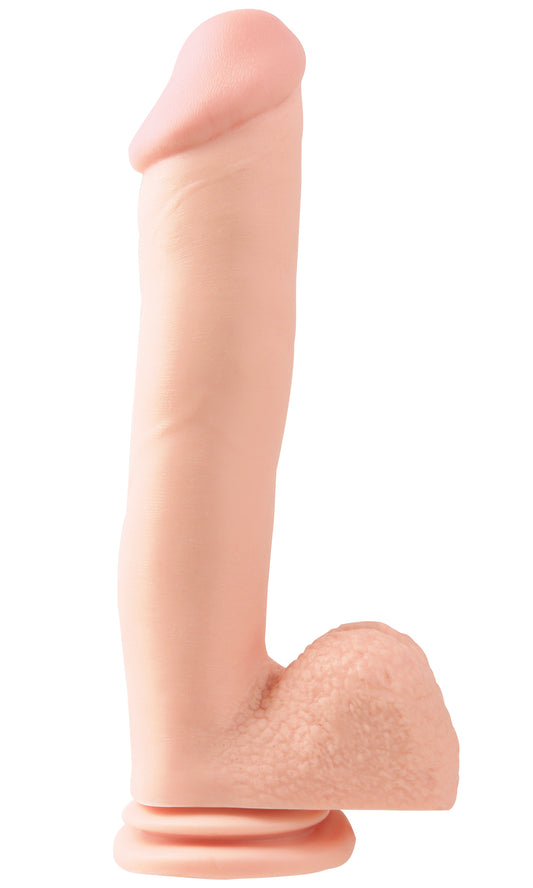 Basix Rubber Works 12 Inch Dong With Suction Cup - Light PD4231-21 Basix Rubber Works 12 Inch Dong With Suction Cup - Light PD4231-21