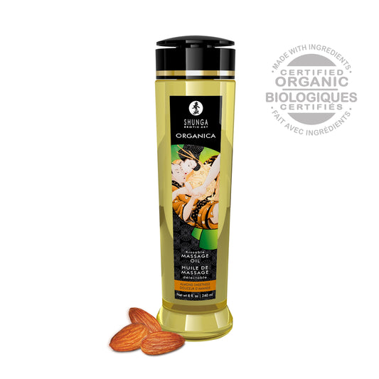 Organica Massage Oils - Almond Sweetness - 8 Fl.  Oz. SHU1312 Organica Massage Oils - Almond Sweetness - 8 Fl.  Oz. SHU1312