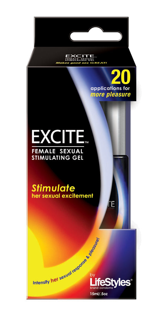 Lifestyles Excite Female Sexual Stimulating Gel -  15 ml / 0.5 Oz. LS7901 Lifestyles Excite Female Sexual Stimulating Gel -  15 ml / 0.5 Oz. LS7901