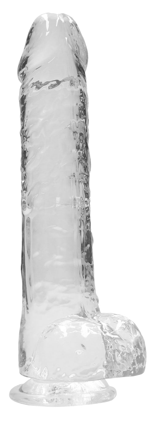 9 Inch Realistic Dildo With Balls - Translucent SH-REA093TRA 9 Inch Realistic Dildo With Balls - Translucent SH-REA093TRA
