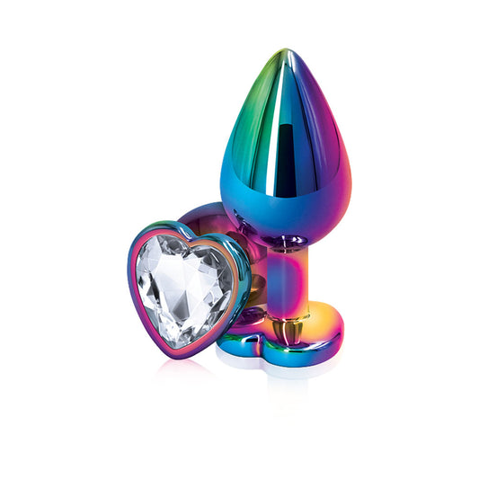 Rear Assets - Multicolor Heart - Medium - Clear NSN0962-21 Rear Assets - Multicolor Heart - Medium - Clear NSN0962-21