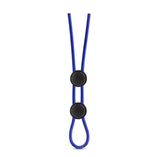 Stay Hard - Silicone Double Loop Cock Ring - Blue BL-32092 Stay Hard - Silicone Double Loop Cock Ring - Blue BL-32092