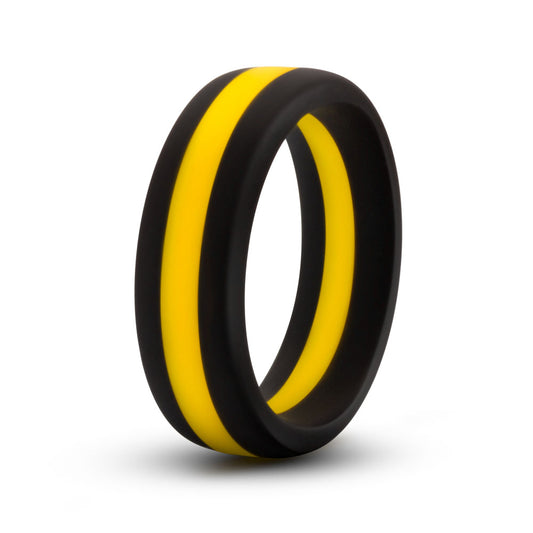 Performance - Silicone Go Pro Cock Ring -  Black/gold/black BL-91112 Performance - Silicone Go Pro Cock Ring -  Black/gold/black BL-91112