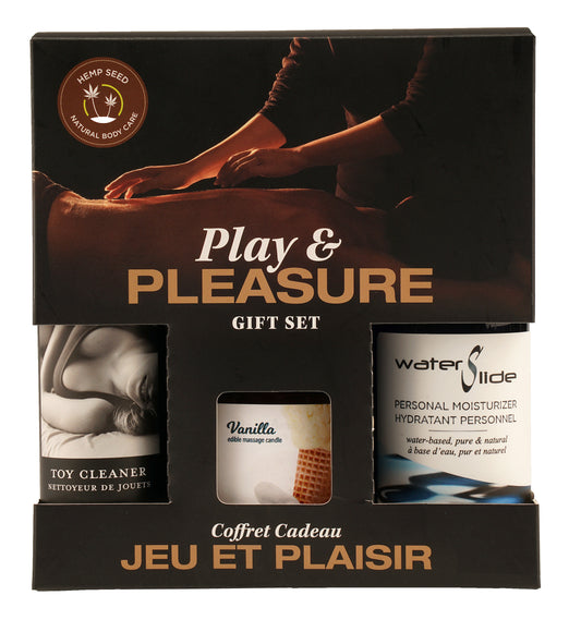 Hemp Seed by Night Play and Pleasure Gift Set - Vanilla EB-HSBN002 Hemp Seed by Night Play and Pleasure Gift Set - Vanilla EB-HSBN002
