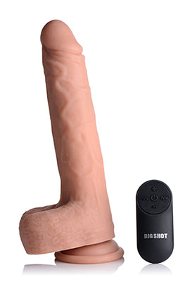 Big Shot 9 Inch Silicone Thrusting Dildo With - Balls and Remote CN-19-1012-10 Big Shot 9 Inch Silicone Thrusting Dildo With - Balls and Remote CN-19-1012-10