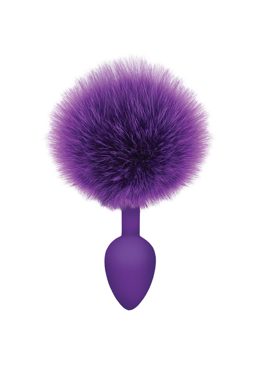The 9's Cottontails Silicone Bunny Tail Butt Plug  - Purple ICB2642-2 The 9's Cottontails Silicone Bunny Tail Butt Plug  - Purple ICB2642-2