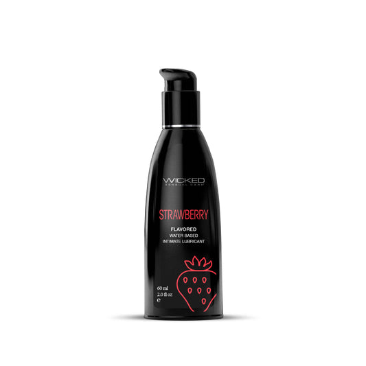 Aqua Strawberry Flavored Water Based Intimate  Lubricant - 2 Fl. Oz. WS-90412 Aqua Strawberry Flavored Water Based Intimate  Lubricant - 2 Fl. Oz. WS-90412