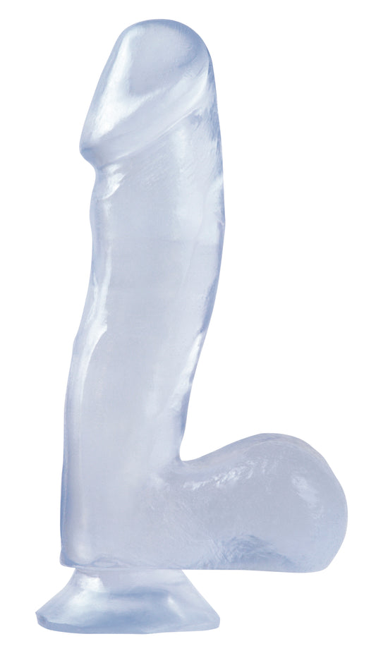 Basix Rubber Works - 6.5 Inch Dong With Suction Cup - Clear PD4220-20 Basix Rubber Works - 6.5 Inch Dong With Suction Cup - Clear PD4220-20