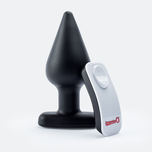 My Secret Remote Vibrating XL Plug - Black - Each APX-BL-101E My Secret Remote Vibrating XL Plug - Black - Each APX-BL-101E