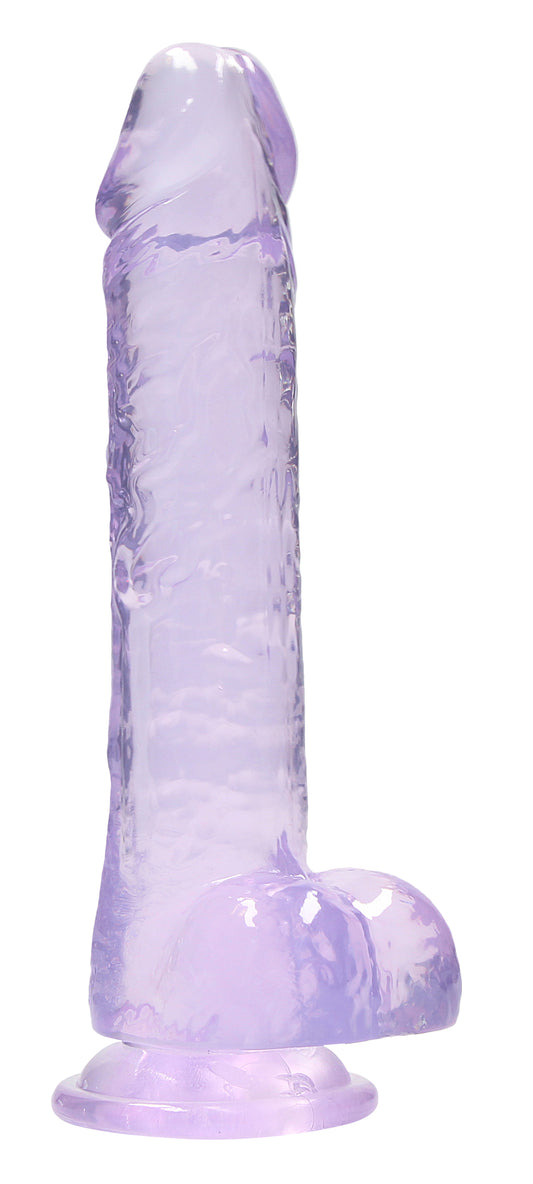 8 Inch Realistic Dildo With Balls - Purple SH-REA092PUR 8 Inch Realistic Dildo With Balls - Purple SH-REA092PUR