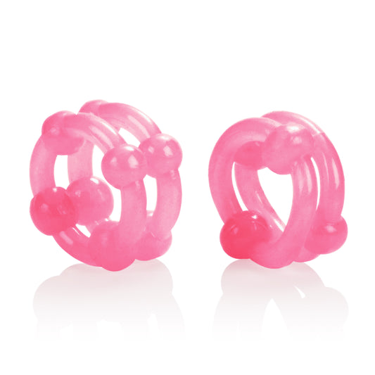 Island Rings - Double Stacker - Pink SE1437042 Island Rings - Double Stacker - Pink SE1437042