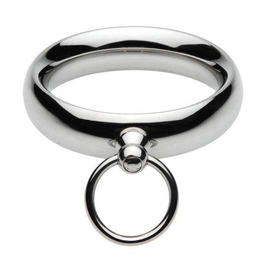 Lead Me Stainless Steel Cock Ring- 1.75 MS-AE472-SM Lead Me Stainless Steel Cock Ring- 1.75 MS-AE472-SM