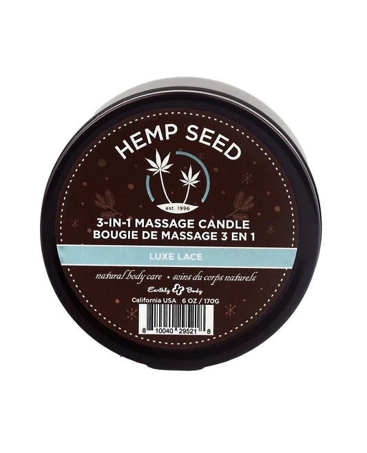 3-in-1 Massage Candle - 6 Oz. - Luxe Lace EB-HSCH022B 3-in-1 Massage Candle - 6 Oz. - Luxe Lace EB-HSCH022B