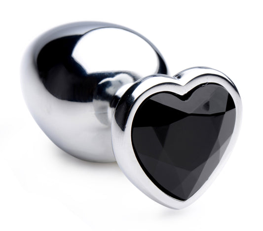 Black Heart Gem Anal Plug - Large BTYS-AG476L Black Heart Gem Anal Plug - Large BTYS-AG476L