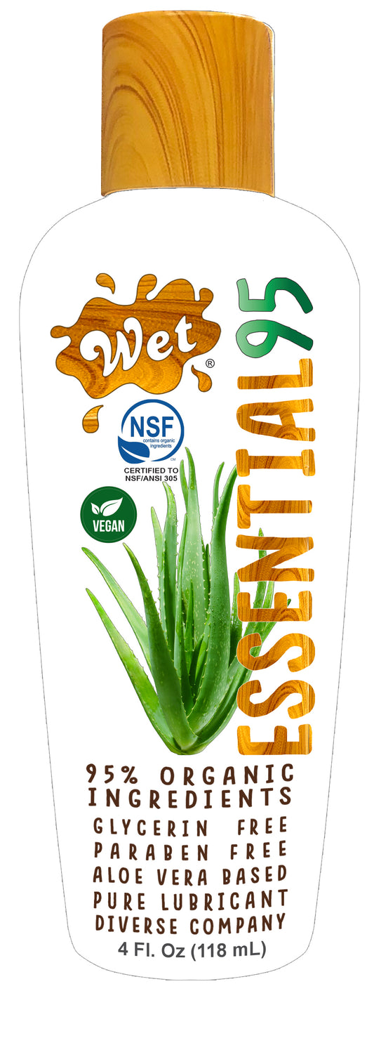 Wet Essential95 Certified 95% Organic Aloe Based  Lubricant - 4 Fl. Oz. WT42231 Wet Essential95 Certified 95% Organic Aloe Based  Lubricant - 4 Fl. Oz. WT42231